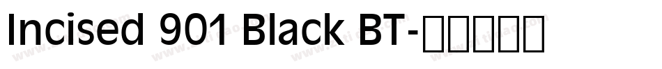 Incised 901 Black BT字体转换